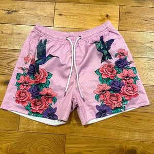 Young LA Hummingbird Pink Mesh Shorts